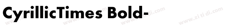 CyrillicTimes Bold字体转换